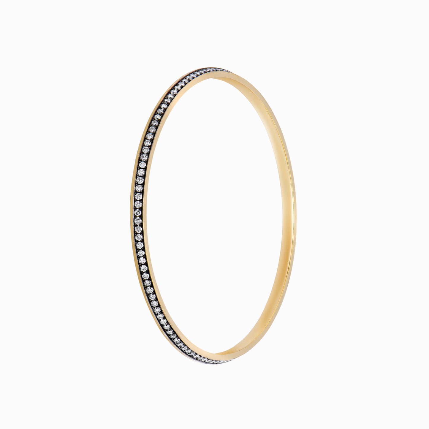 OFF-KILTER Audacious Diamond Bangle Bracelet – Dark Mode