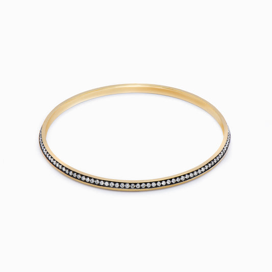 OFF-KILTER Audacious Diamond Bangle Bracelet – Dark Mode