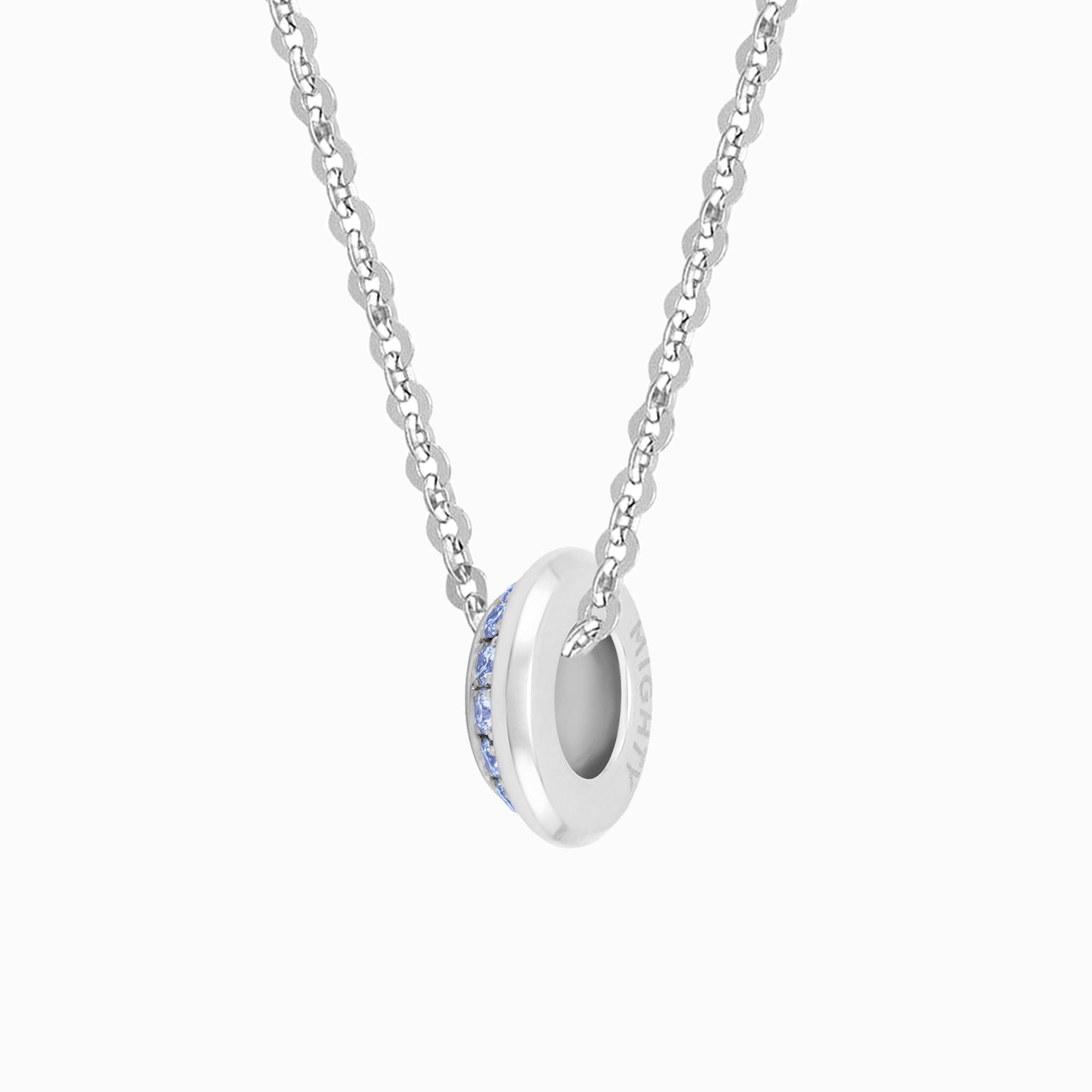 OFF-KILTER Blue Topaz December Birthstone Fine Necklace