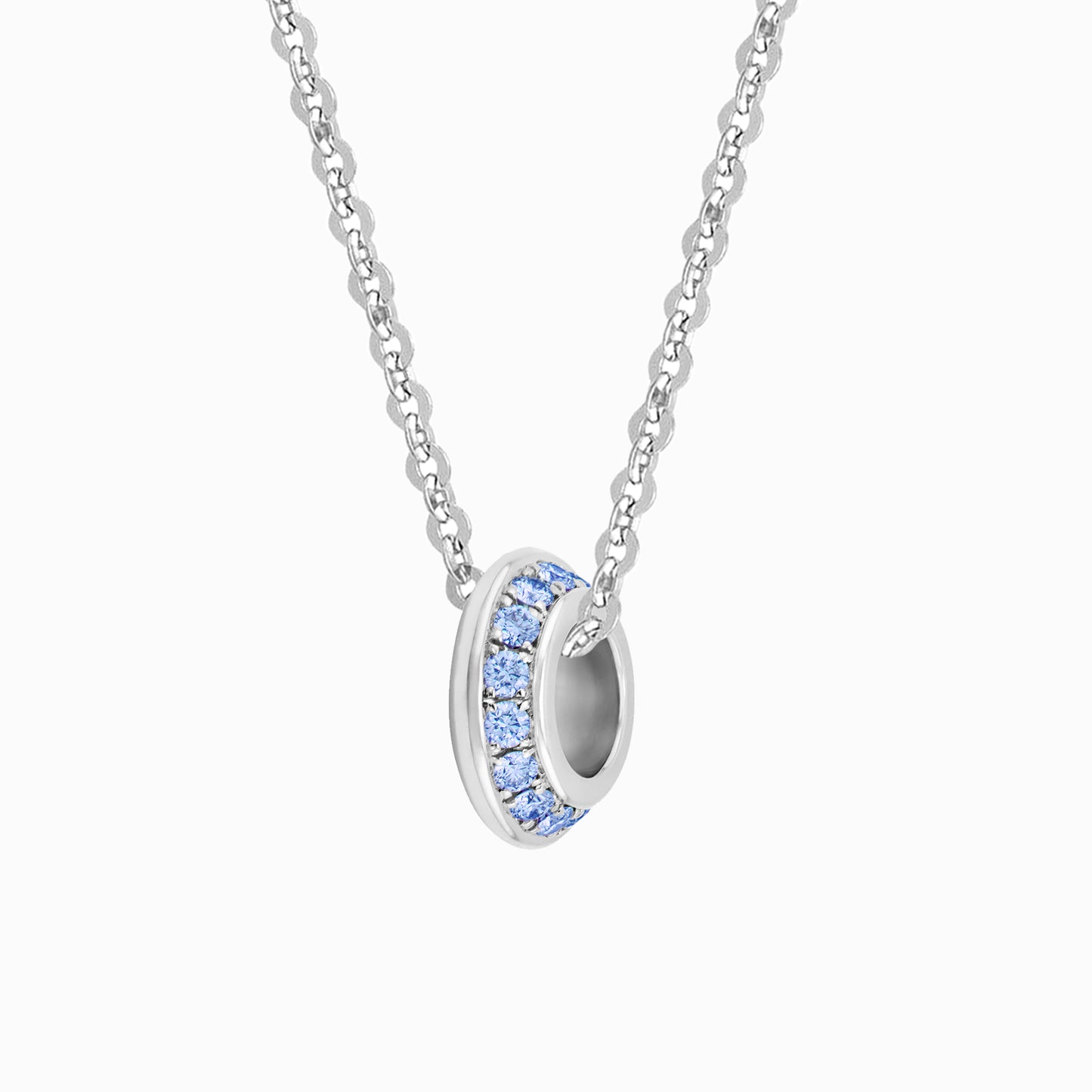 OFF-KILTER Blue Topaz December Birthstone Fine Necklace