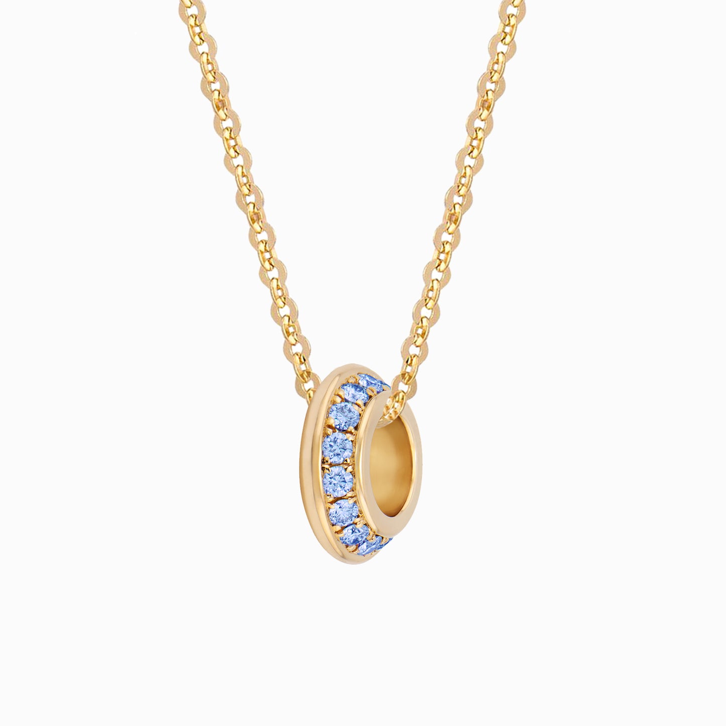 OFF-KILTER Blue Topaz December Birthstone Fine Necklace