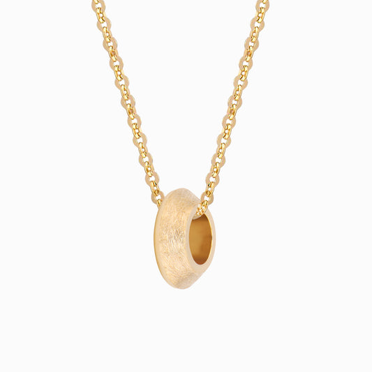 OFF-KILTER Distressed Rondelle Fine Necklace
