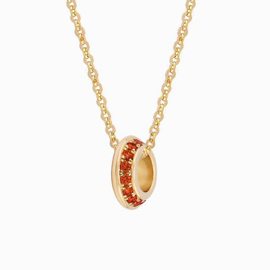 OFF-KILTER Garnet January Birthstone Fine Necklace