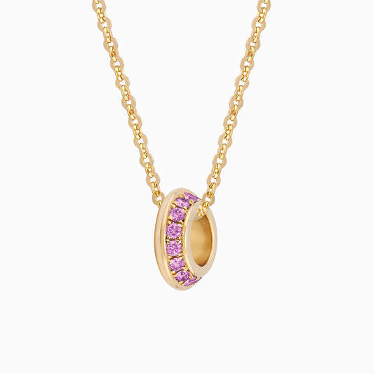 OFF-KILTER Rhodolite Garnet June Birthstone Fine Necklace