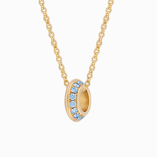 OFF-KILTER Aquamarine March Birthstone Fine Necklace