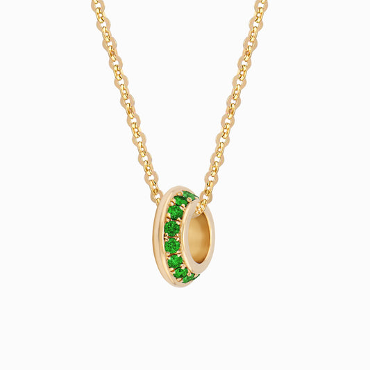 OFF-KILTER Emerald May Birthstone Fine Necklace