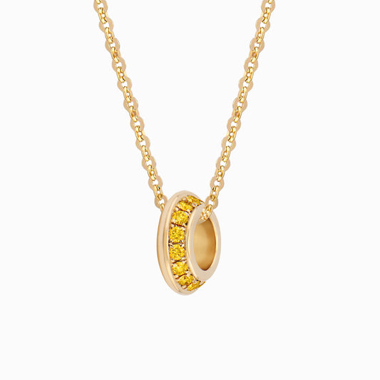 OFF-KILTER Citrine November Birthstone Fine Necklace
