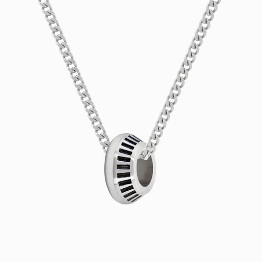 OFF-KILTER Outrageous Turbine Rondelle Necklace – Silver