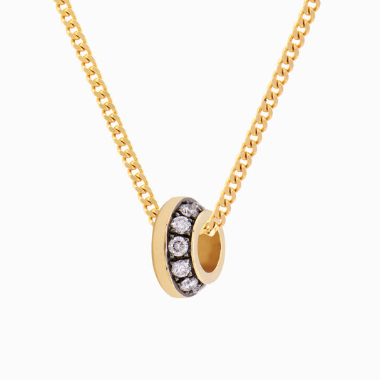 OFF-KILTER Outrageous Diamond Rondelle Necklace – Dark Mode