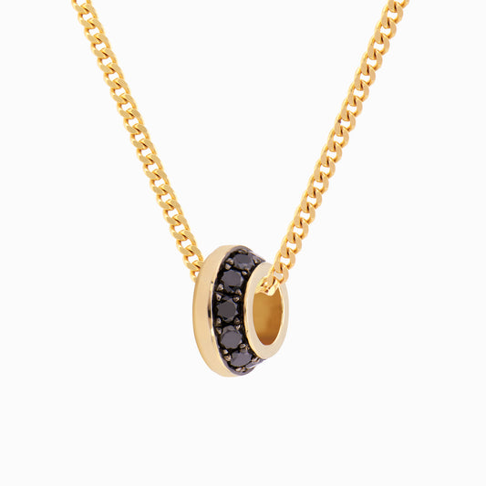 OFF-KILTER Outrageous Black Diamond Rondelle Necklace – Dark Mode