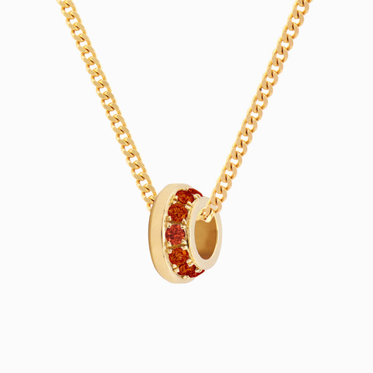 OFF-KILTER Outrageous Garnet January Birthstone Necklace