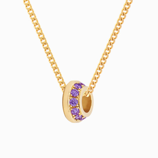 OFF-KILTER Outrageous Amethyst February Birthstone Necklace