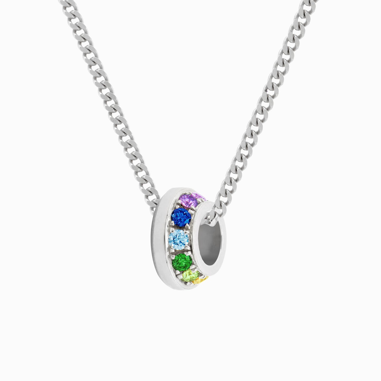 OFF-KILTER Outrageous Rainbow Rondelle Necklace