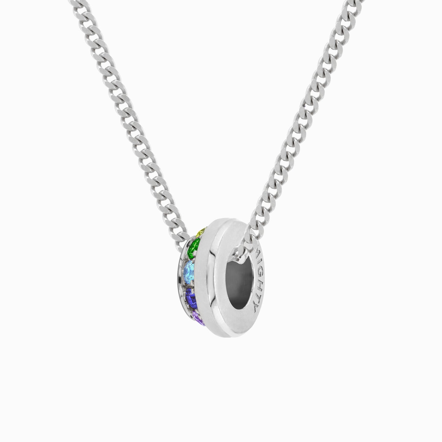 OFF-KILTER Outrageous Rainbow Rondelle Necklace