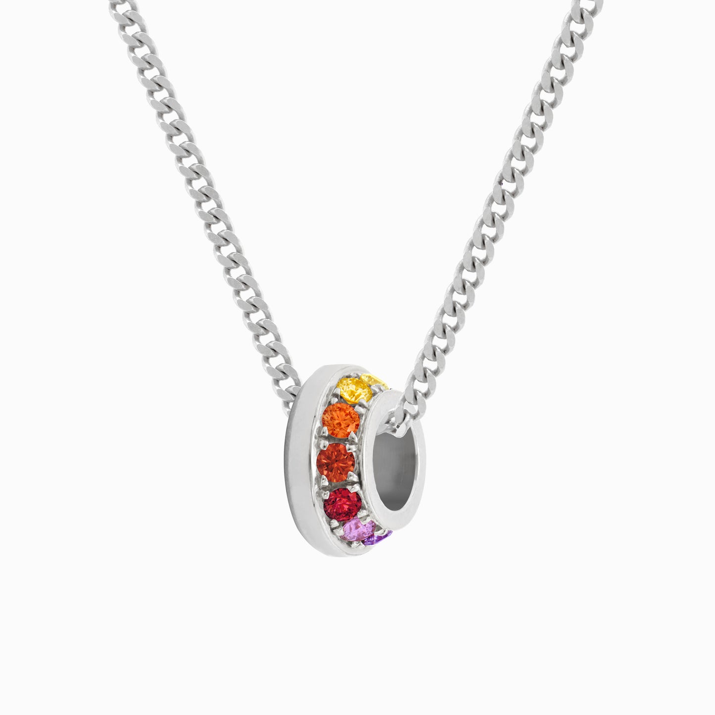 OFF-KILTER Outrageous Rainbow Rondelle Necklace