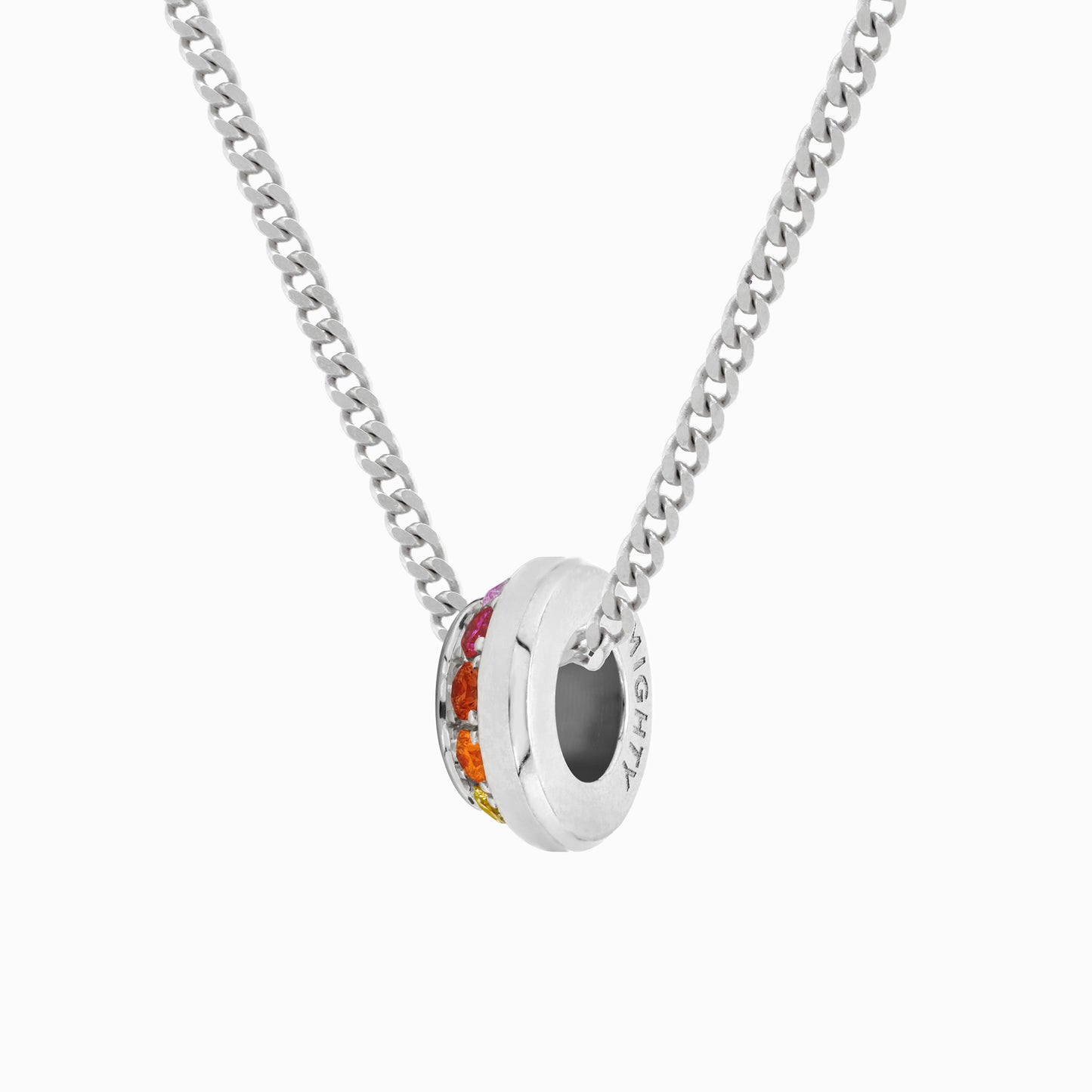 OFF-KILTER Outrageous Rainbow Rondelle Necklace