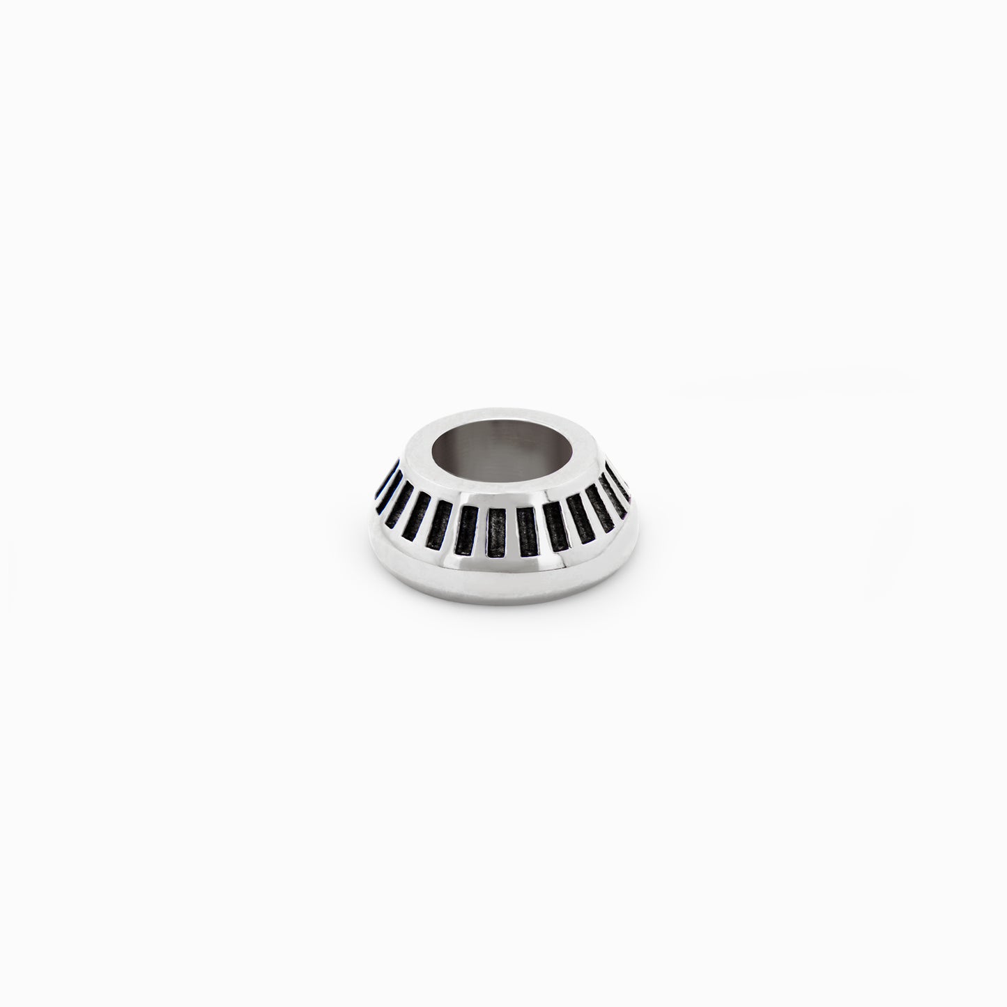OFF-KILTER Outrageous Turbine Rondelle Pendant – Silver