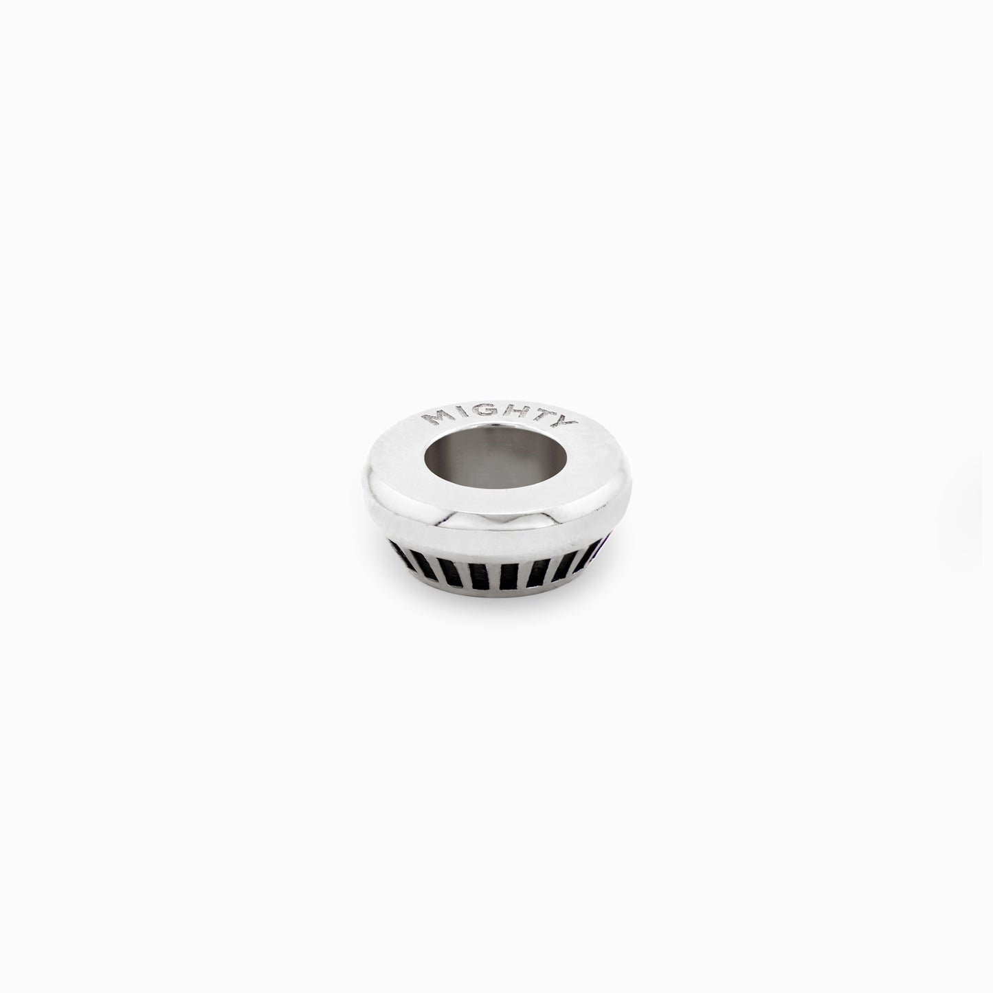 OFF-KILTER Outrageous Turbine Rondelle Pendant – Silver