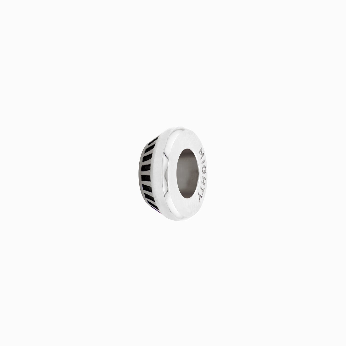 OFF-KILTER Outrageous Turbine Rondelle Pendant – Silver