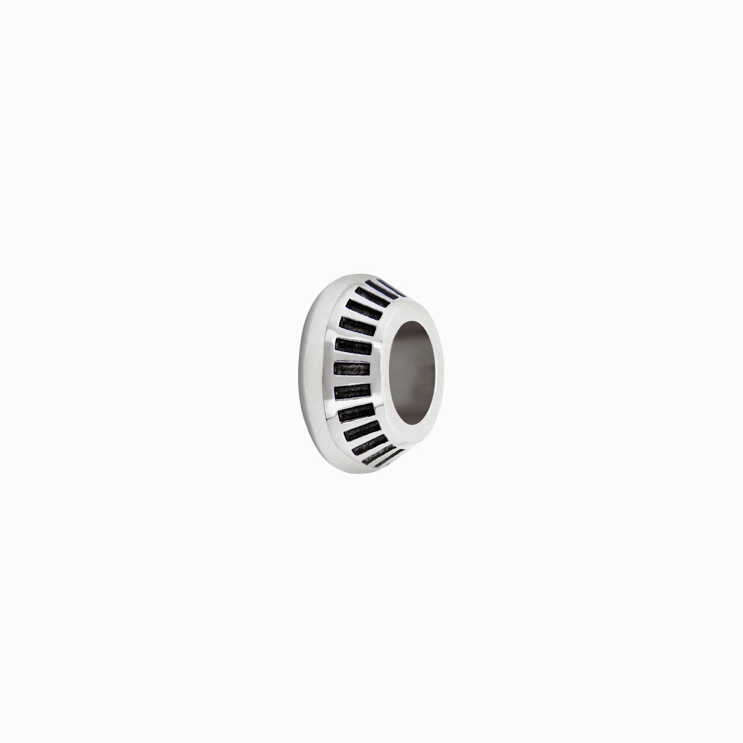 OFF-KILTER Outrageous Turbine Rondelle Pendant – Silver
