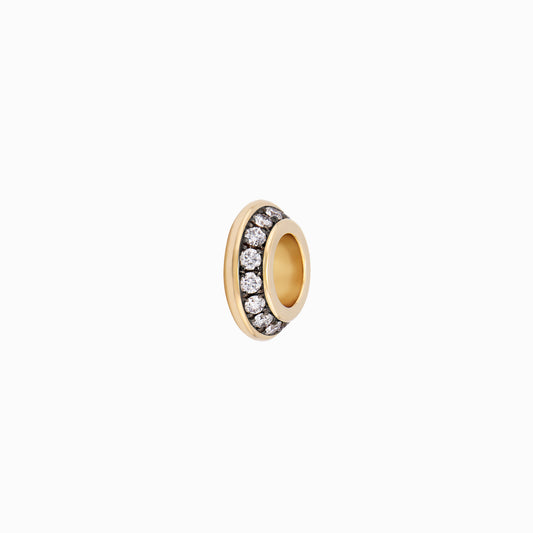 OFF-KILTER Audacious Diamond Rondelle Pendant – Dark Mode
