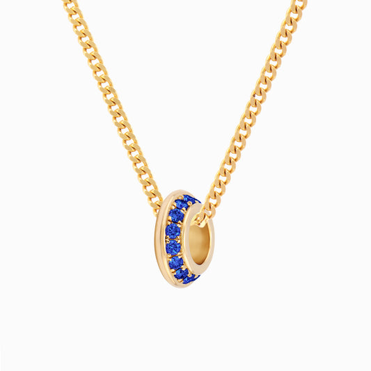 OFF-KILTER Audacious Sapphire September Birthstone Necklace