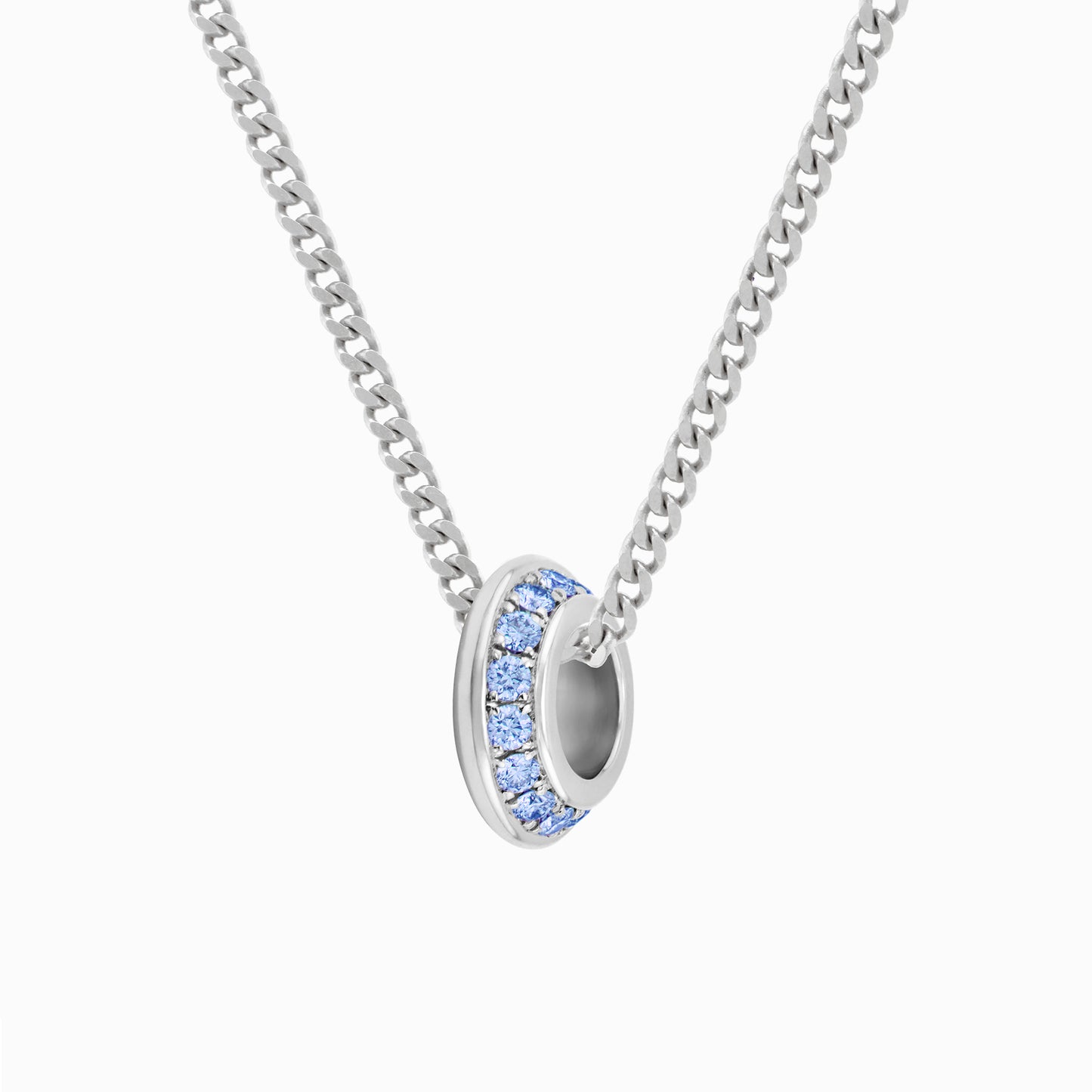 OFF-KILTER Audacious Blue Topaz December Birthstone Necklace