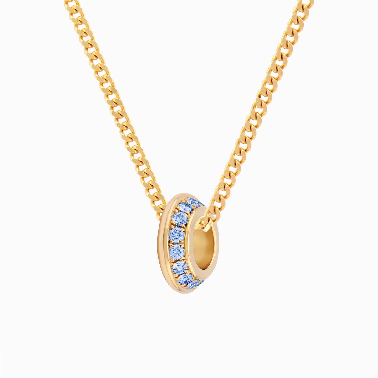 OFF-KILTER Audacious Blue Topaz December Birthstone Necklace