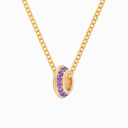 OFF-KILTER Audacious Amethyst February Birthstone Necklace