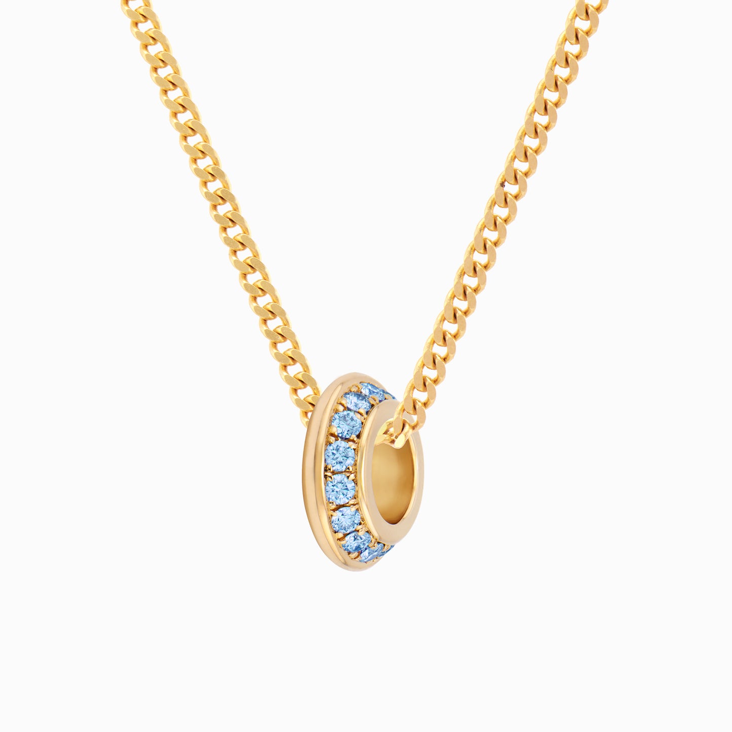 OFF-KILTER Audacious Aquamarine March Birthstone Necklace