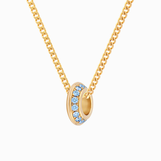 OFF-KILTER Audacious Aquamarine March Birthstone Necklace