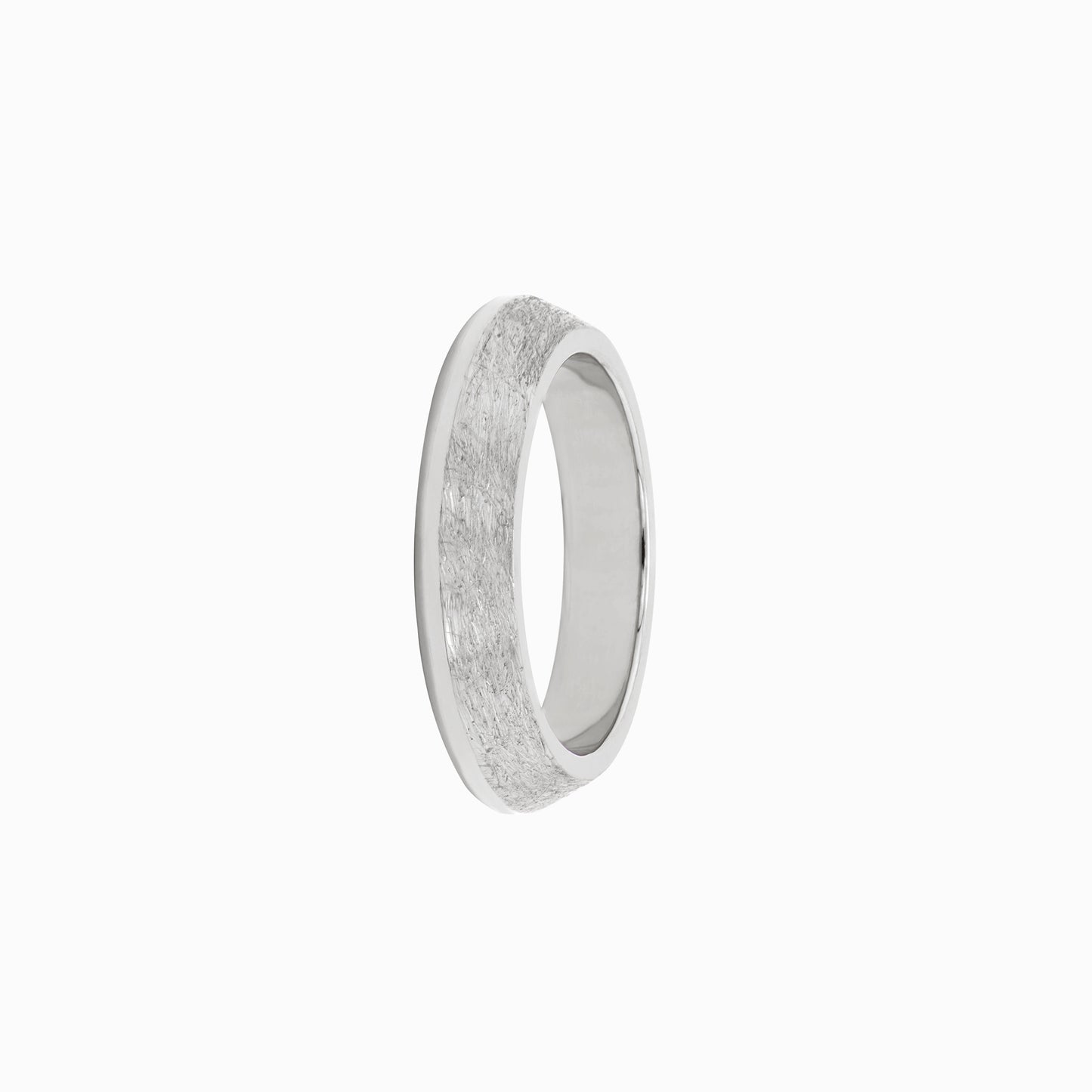 OFF-KILTER Outrageous Distressed Stacking Ring – Silver