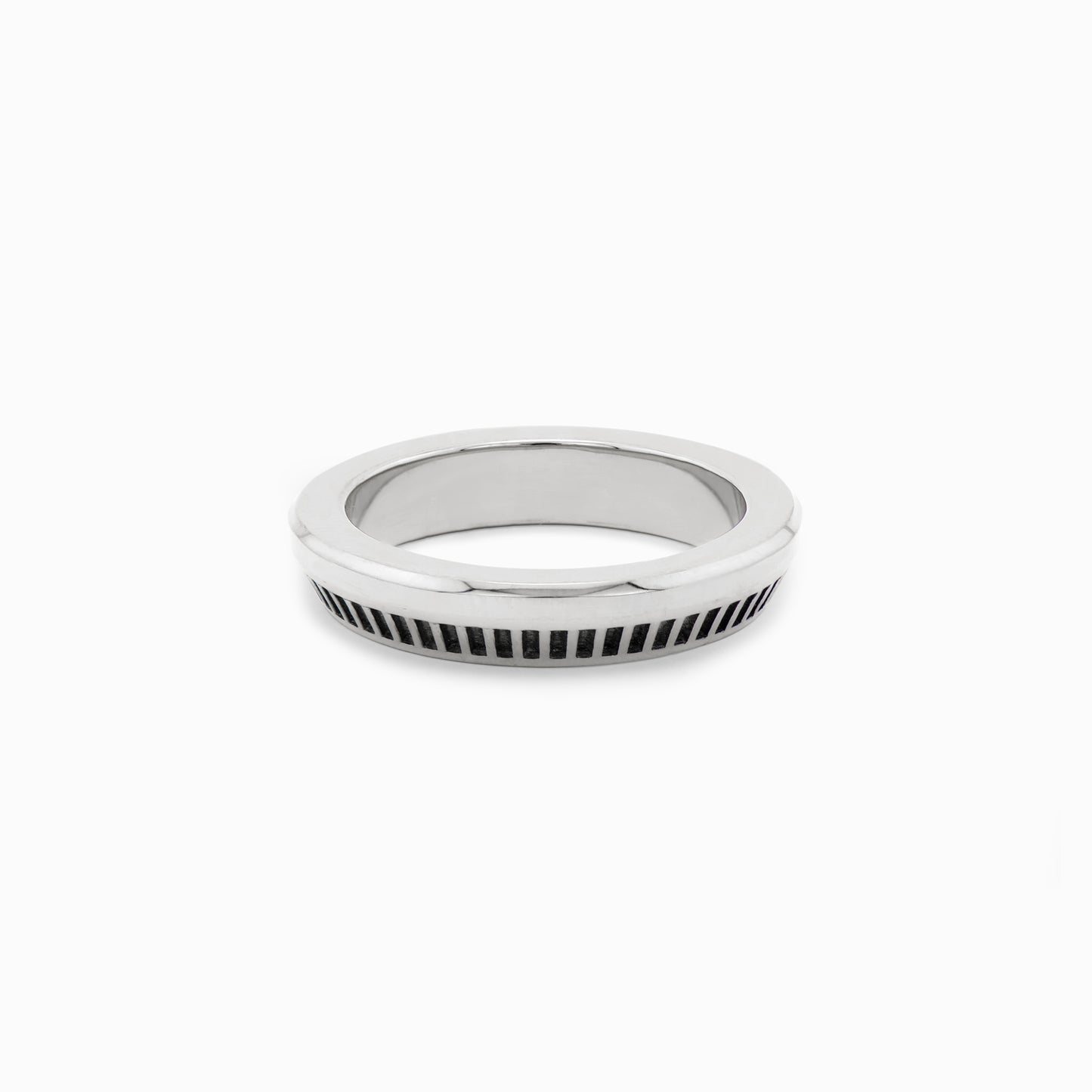 OFF-KILTER Outrageous Turbine Stacking Ring – Silver