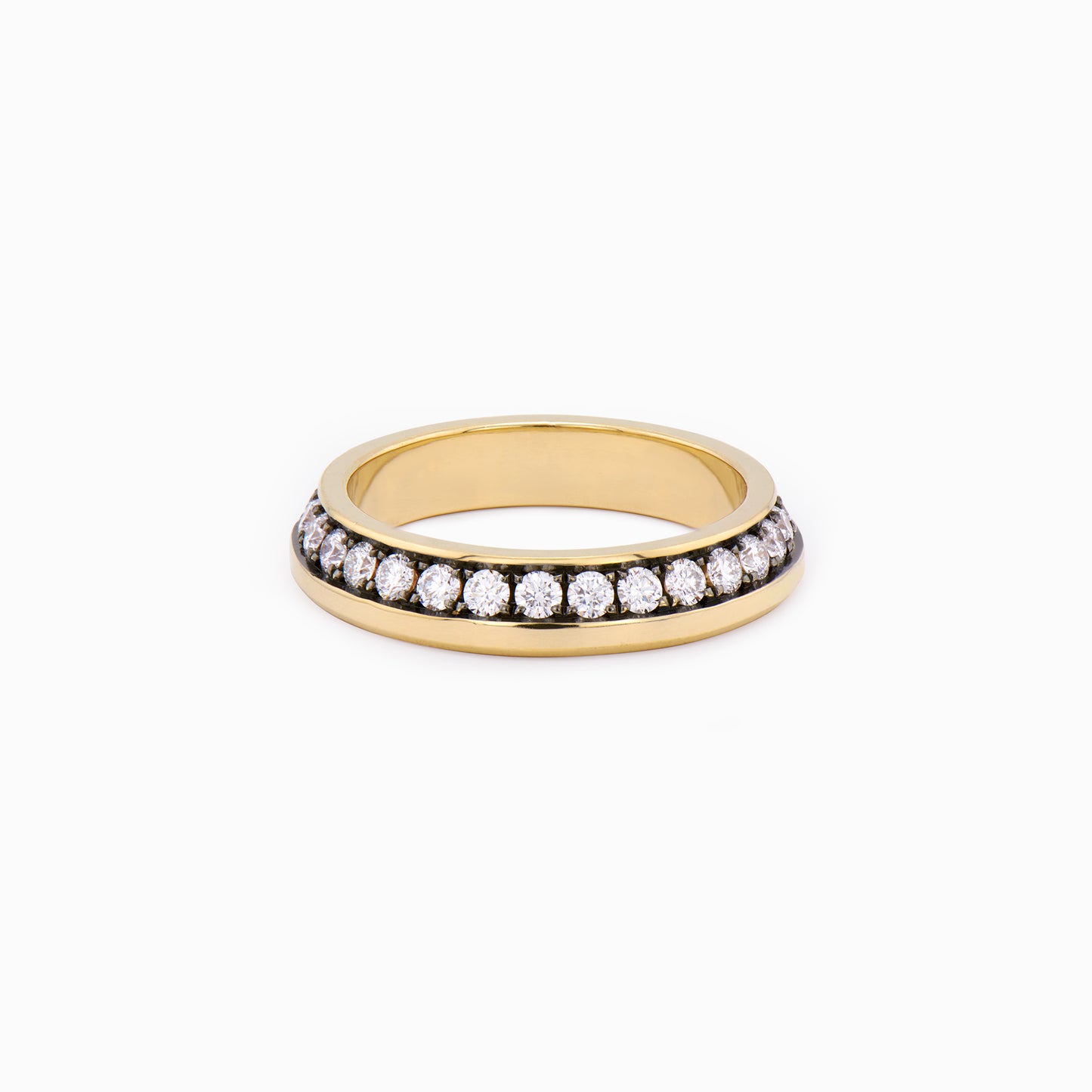 OFF-KILTER Outrageous Diamond Stacking Ring – Dark Mode