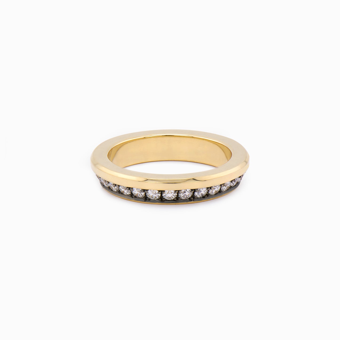 OFF-KILTER Outrageous Diamond Stacking Ring – Dark Mode