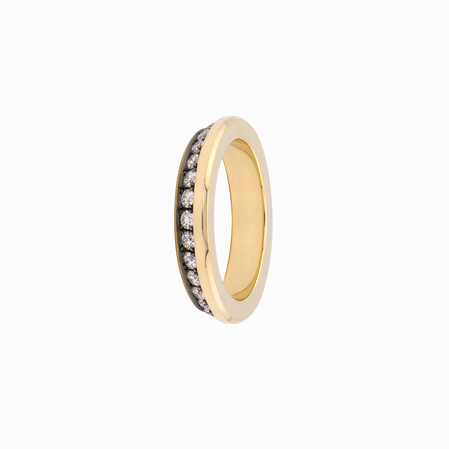 OFF-KILTER Outrageous Diamond Stacking Ring – Dark Mode