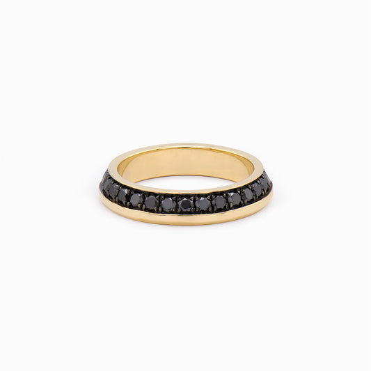 OFF-KILTER Outrageous Black Diamond Stacking Ring – Dark Mode