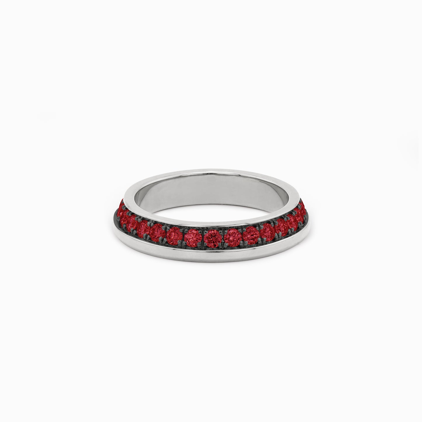 OFF-KILTER Outrageous Ruby Stacking Ring – Dark Mode