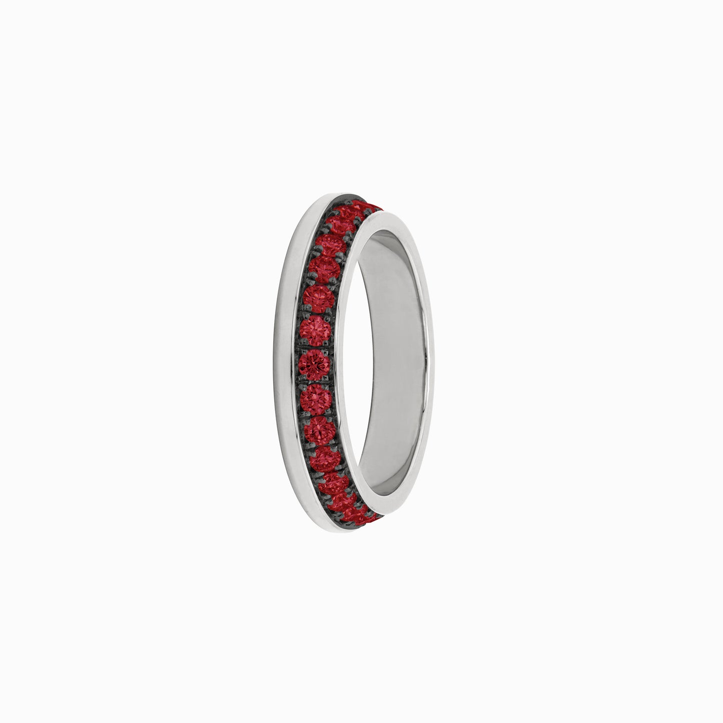 OFF-KILTER Outrageous Ruby Stacking Ring – Dark Mode