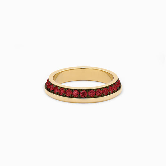 OFF-KILTER Outrageous Ruby Stacking Ring – Dark Mode