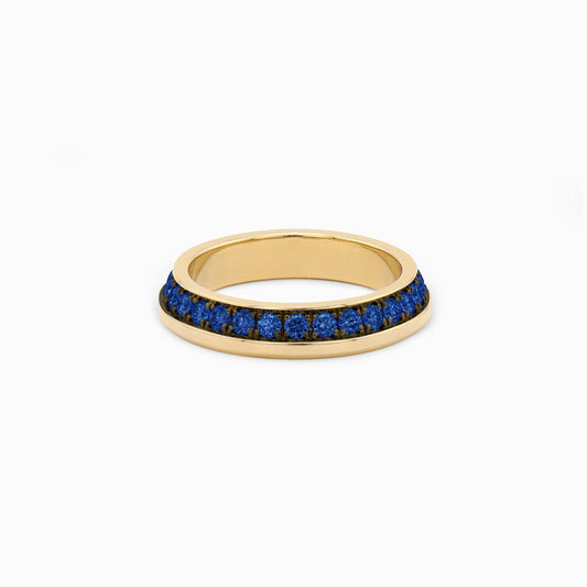 OFF-KILTER Outrageous Sapphire Stacking Ring – Dark Mode