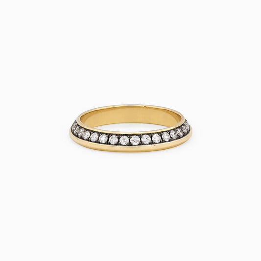 OFF-KILTER Audacious Diamond Stacking Ring – Dark Mode