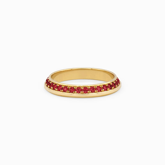 OFF-KILTER Audacious Ruby Stacking Ring
