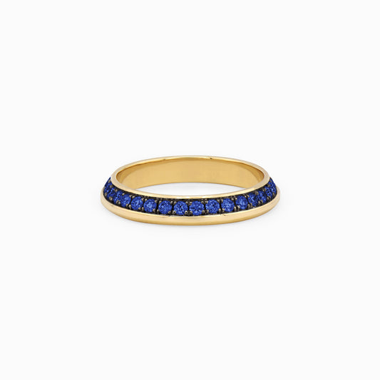 OFF-KILTER Audacious Sapphire Stacking Ring – Dark Mode