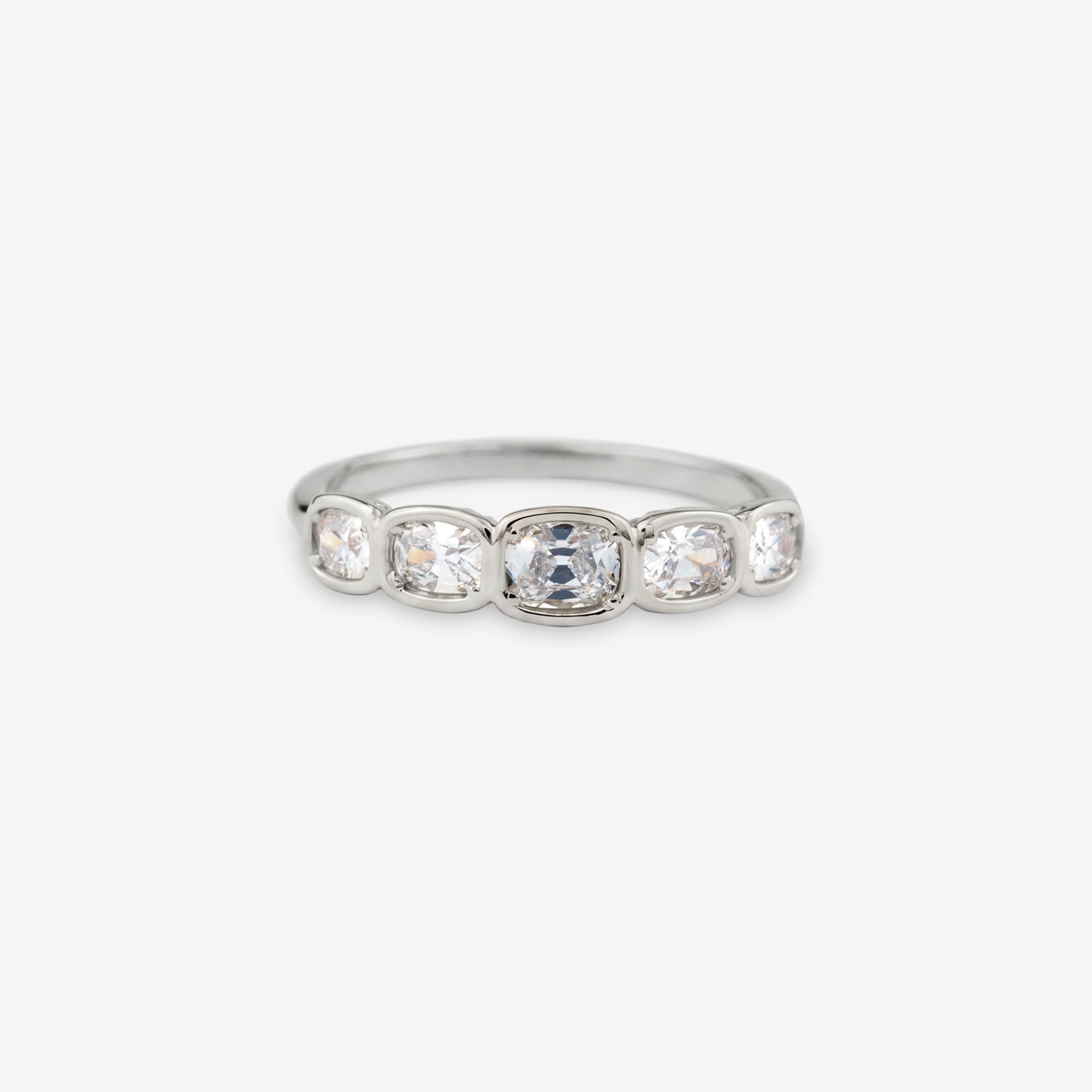 REVIVAL 5-Stone Ring with Old Mine Cut Lab Diamonds – 0.62ctw