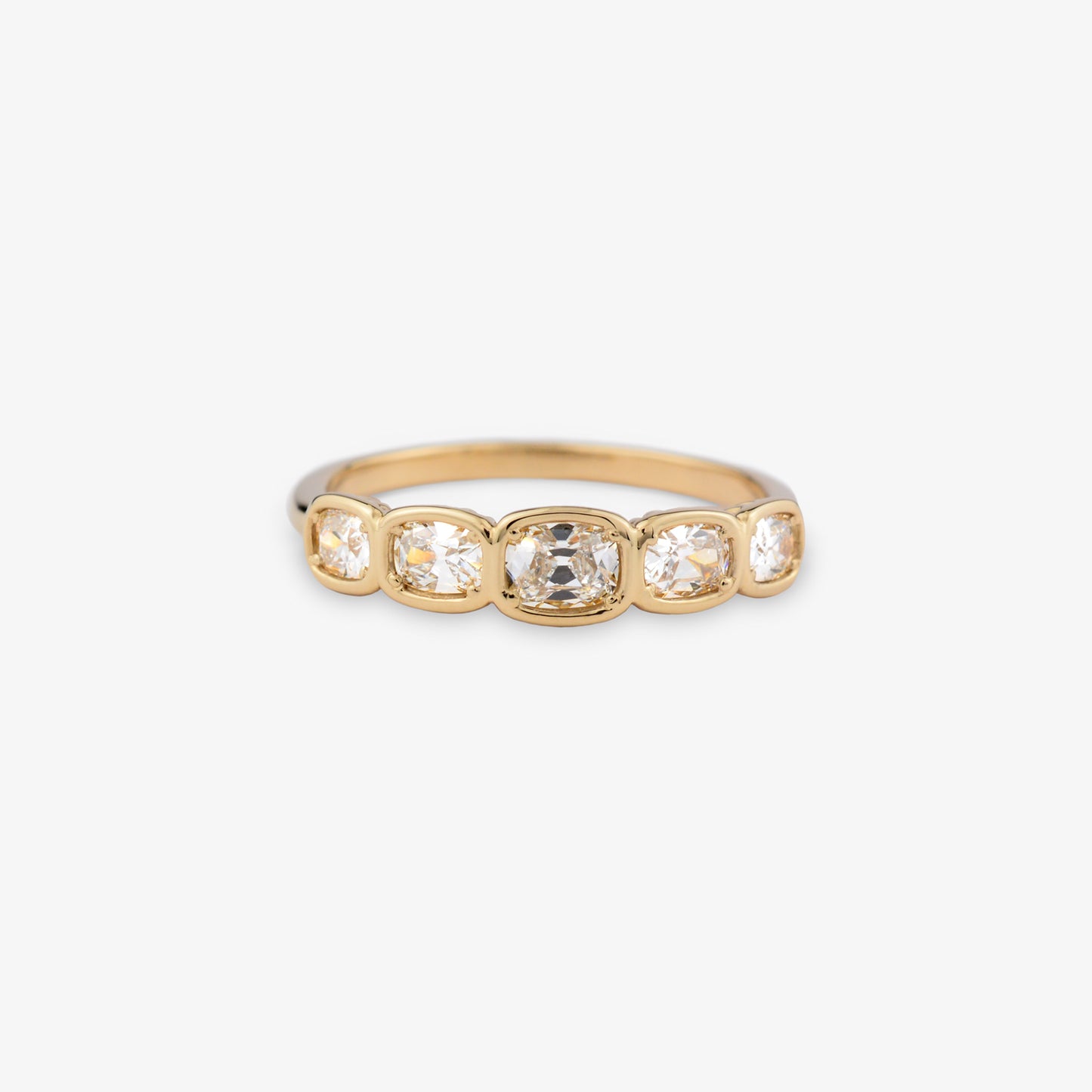 REVIVAL 5-Stone Ring with Old Mine Cut Lab Diamonds – 0.62ctw