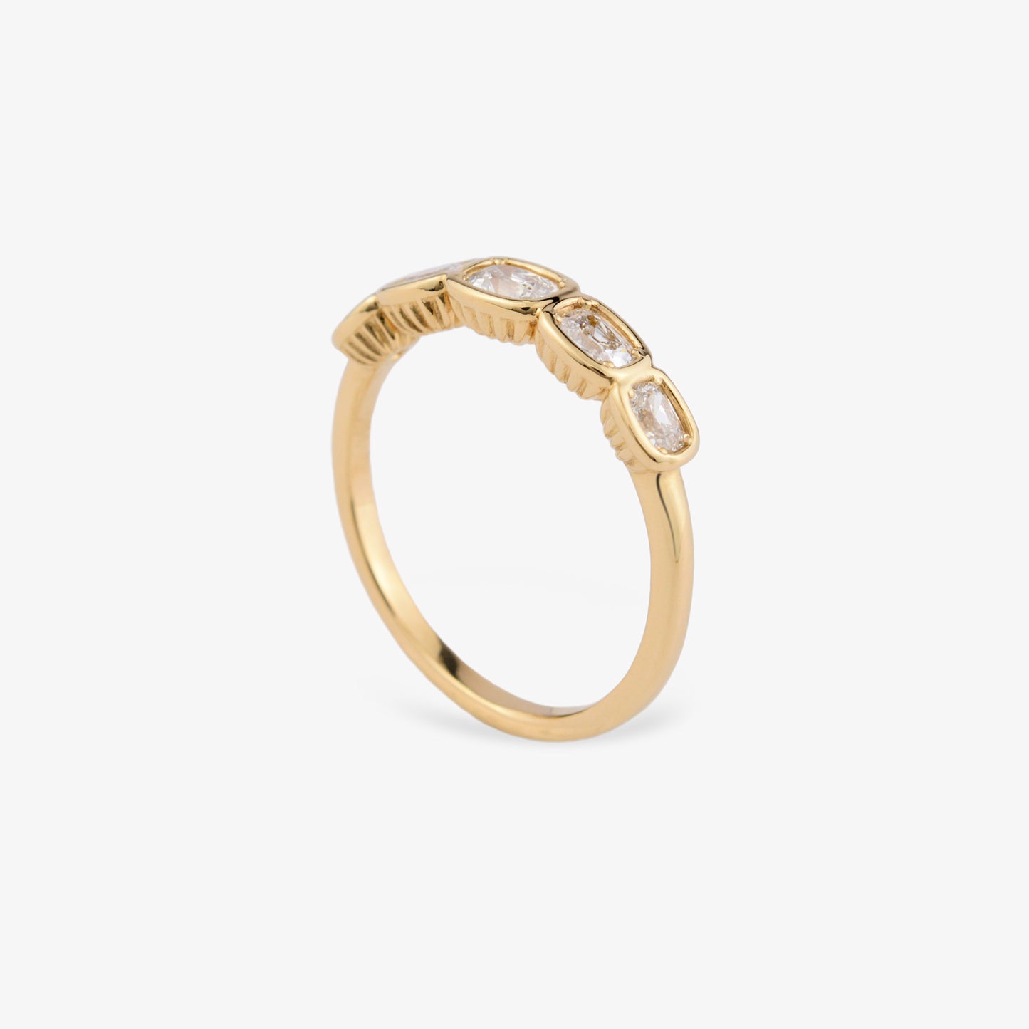 REVIVAL 5-Stone Ring with Old Mine Cut Lab Diamonds – 0.62ctw