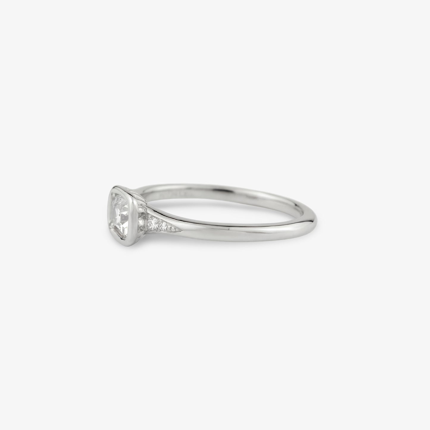 REVIVAL East-West Old Mine Cut Lab Diamond Ring with Accents – 0.40ctw