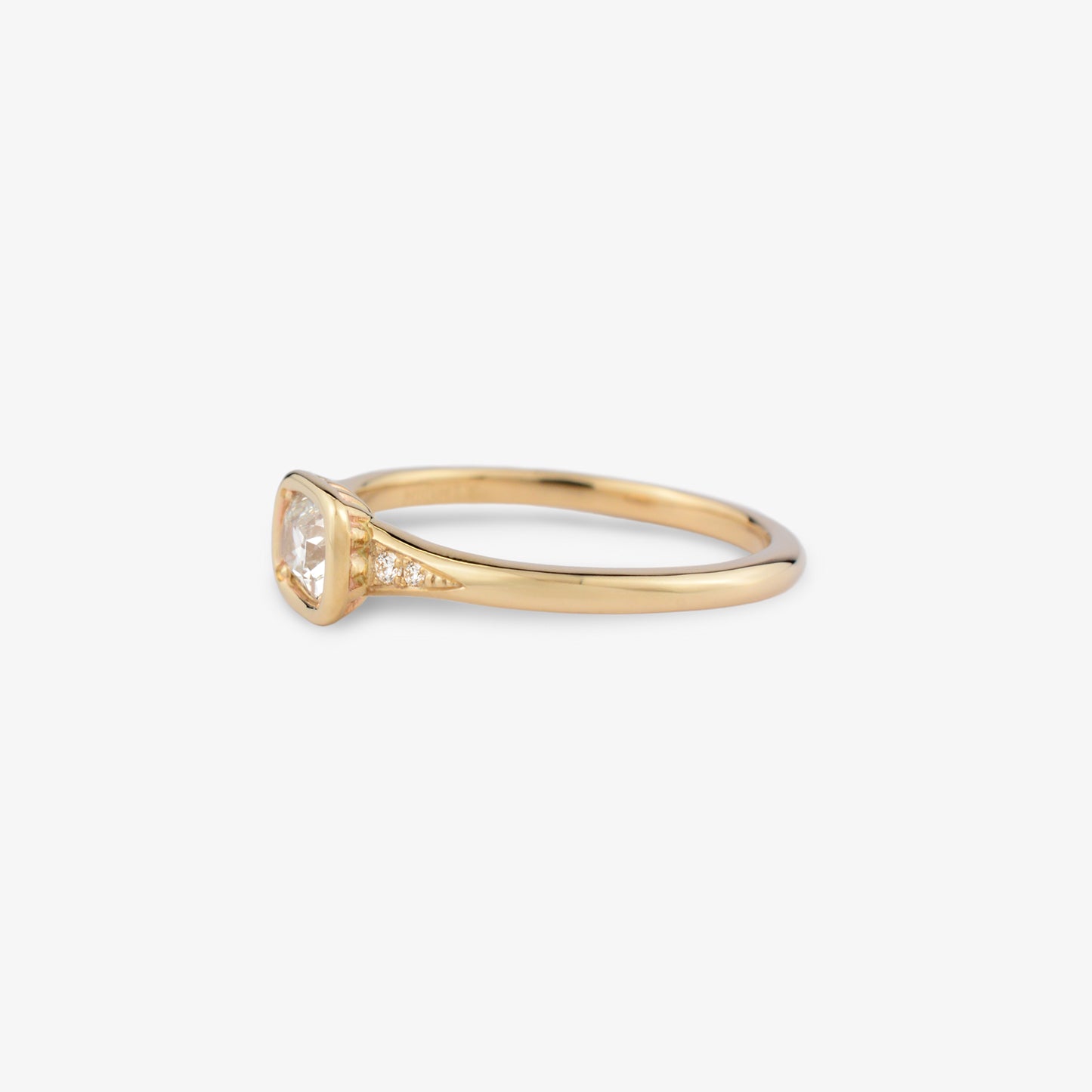 REVIVAL East-West Old Mine Cut Lab Diamond Ring with Accents – 0.40ctw