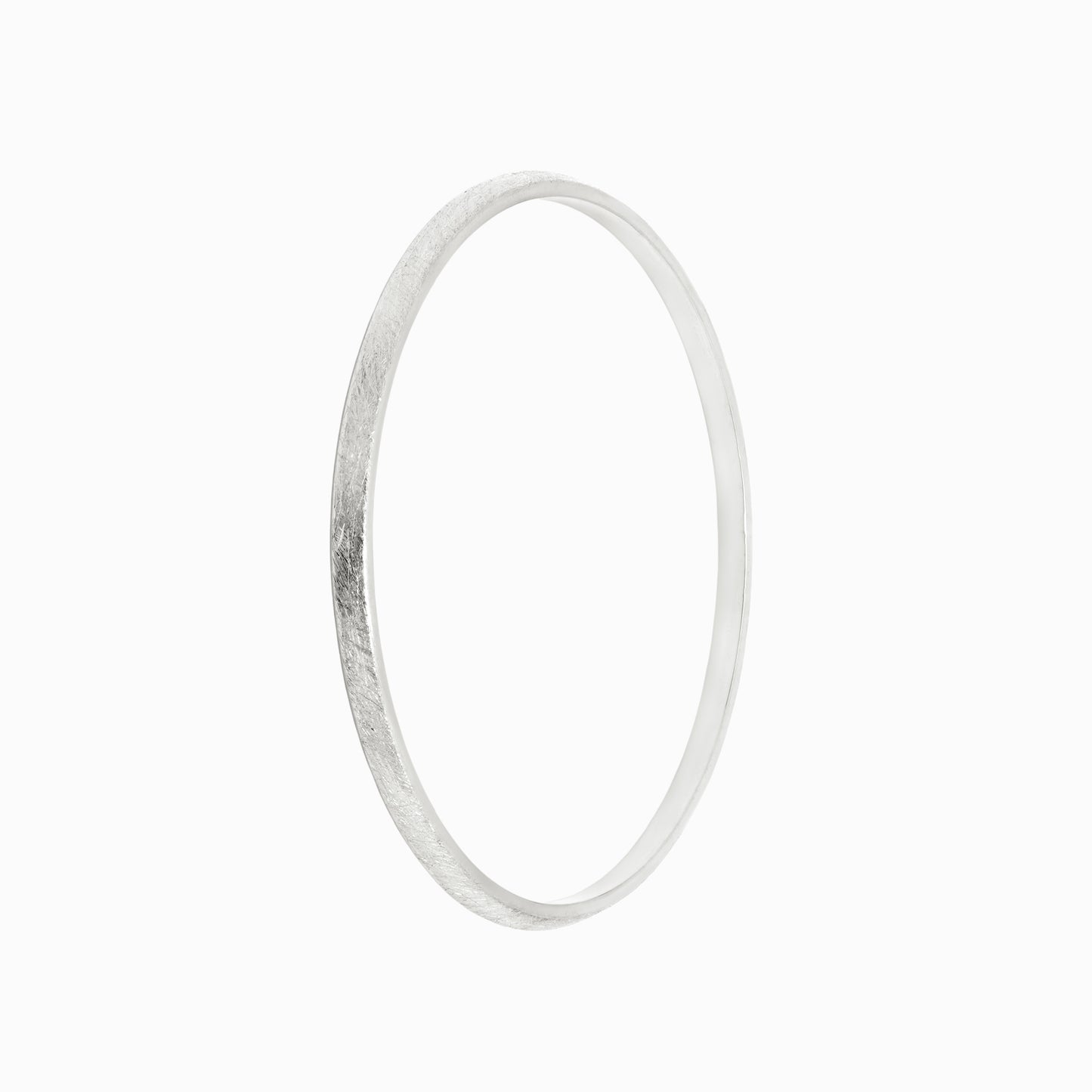 OFF-KILTER Audacious Distressed Bangle Bracelet – Silver